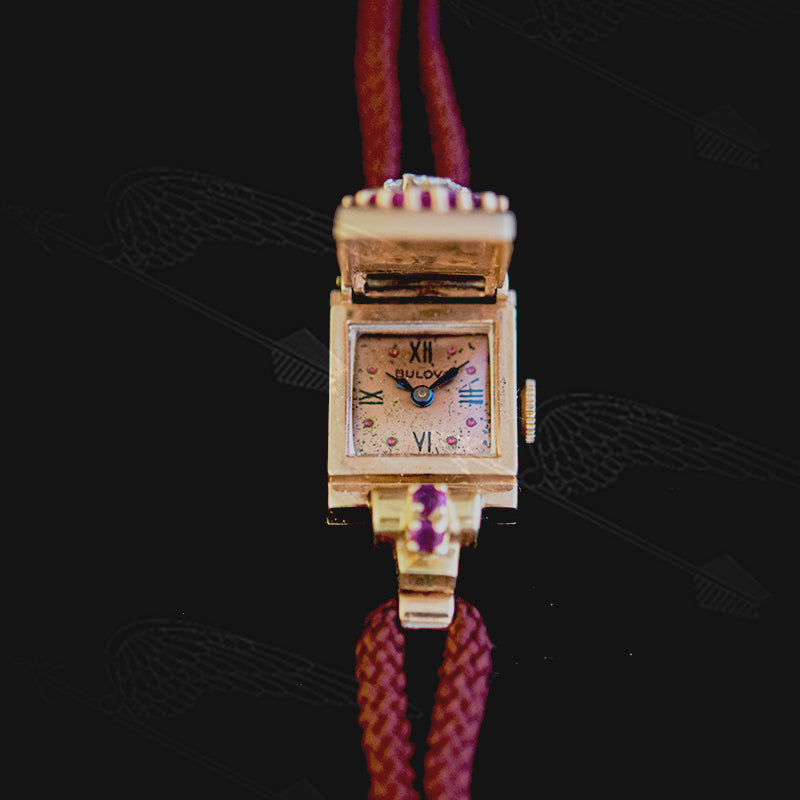 BULOVA 蓋付きカクテルリストウオッチ