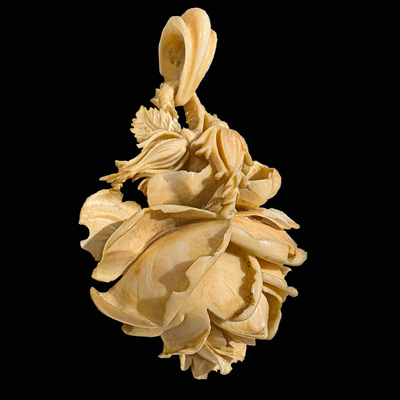 アイボリーローズペンダント