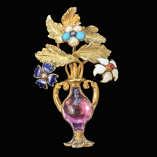 ジョージアンジャルディネッティブローチ