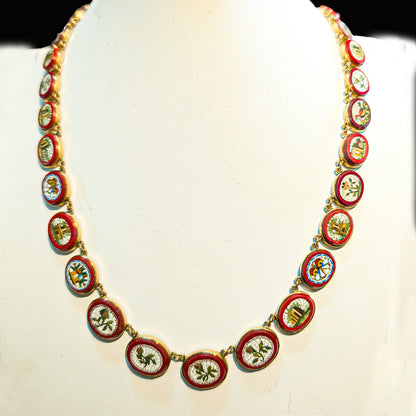 ローマンモザイクネックレス
