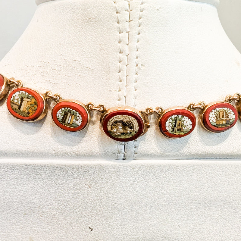 ローマンモザイクネックレス