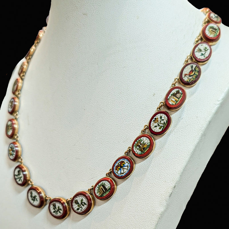 ローマンモザイクネックレス